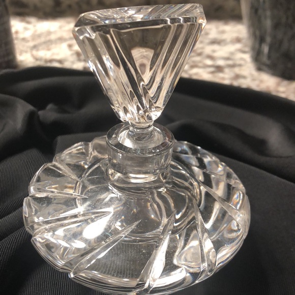 Heavy Cut Crystal Perfume Bottle - Picture 2 of 6